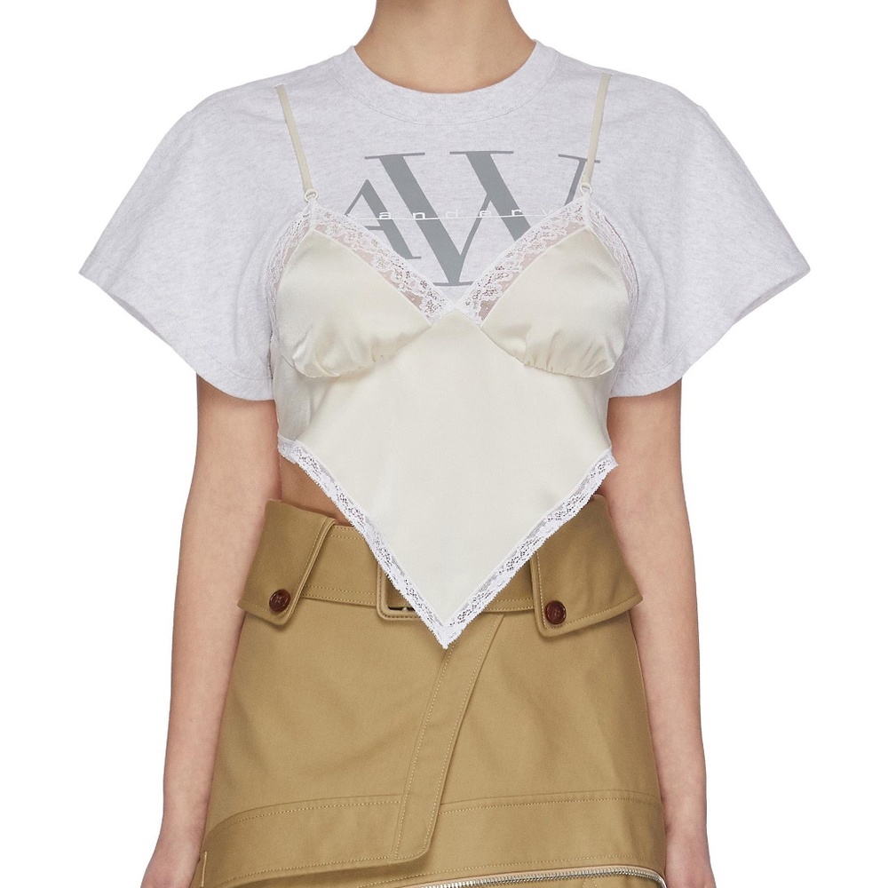Authentic Alexander Wang T-Shirt Cami Hybrid Sz Med NWT